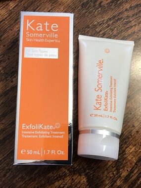 Kate Somerville ExfoliKate Treatment in Orange and White 1.7 oz sealed